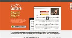 Desktop Screenshot of how2play-guitare.com