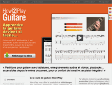 Tablet Screenshot of how2play-guitare.com